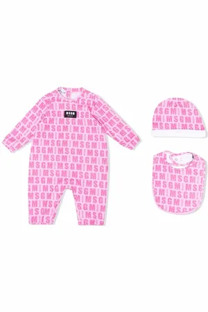 Msgm Langærmet sparkedragt med logotryk