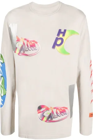 Heron Preston OS Global Collage T-shirt med lange ærmer