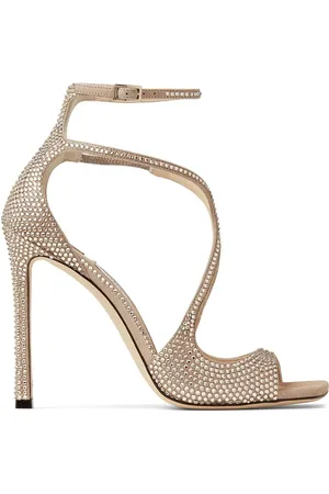 Jimmy Choo Azia 95mm sandaler med krystaludsmykning