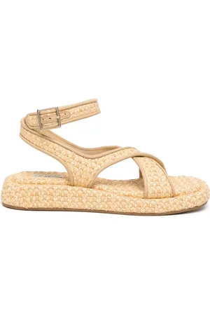 Gia Borghini Sandaler i bast med ankelrem