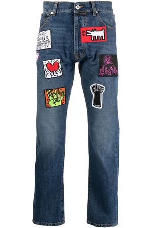Honey Fucking Dijon X Keith Haring jeans med lige ben