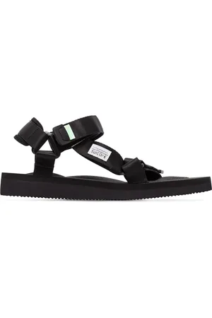 SUICOKE Sorte flade Depa sandaler med remme