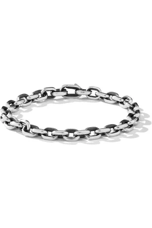 David Yurman Deco armbånd i sterling sølv med kædeled (6,5 mm)
