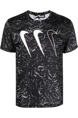 Comme des Garçons Kortærmet T-shirt med logotryk