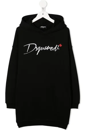 Dsquared2 Kjole med hætte og logotryk