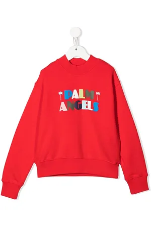 Palm Angels Trøje med rund hals og logotryk