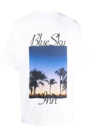 BLUE SKY INN T-shirt med palmetryk