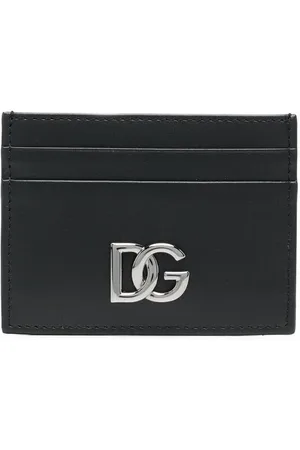 Dolce & Gabbana Kortholder i læder med logoplade