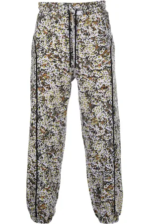 ECKHAUS LATTA Joggingbukser i fleece med grafisk tryk