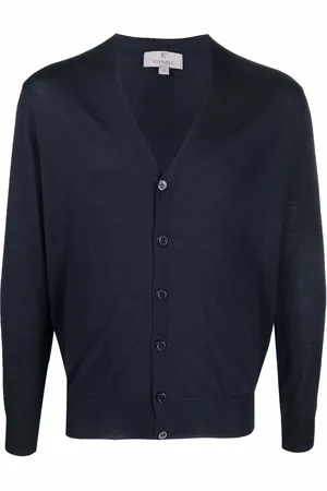 CANALI Strikket cardigan med V-hals