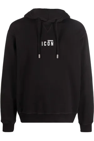 Dsquared2 Hættetrøje med logotryk og snoretræk