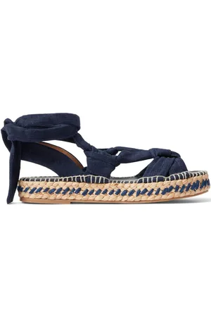 Ralph Lauren Lilyann espadriller i hør og silke