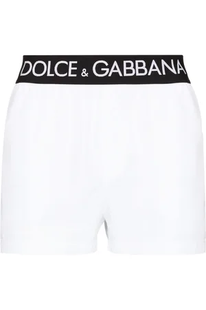 Dolce & Gabbana Badeshorts med logobånd i taljen