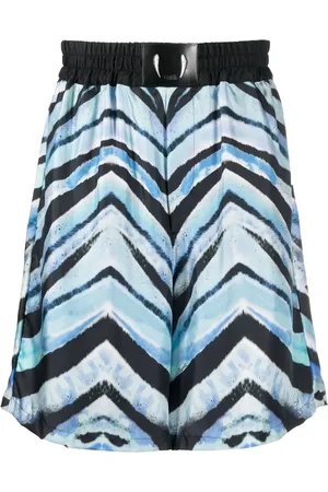 Roberto Cavalli Shorts med elastiklinning og zebratryk