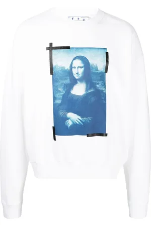 OFF-WHITE Sweatshirt med Mona Lisa-tryk