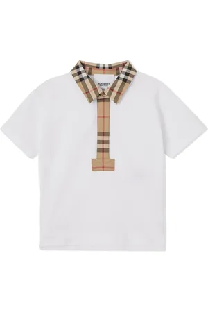 Burberry Kortærmet polo med ternet kant