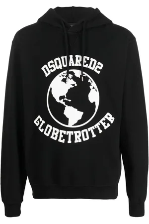 Dsquared2 Globetrotter hættetrøje med logotryk