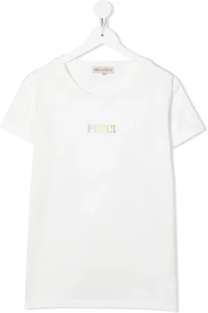 PUCCI Junior T-shirt med logotryk