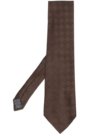 VERSACE Silkeslips med geometrisk tryk fra 1980