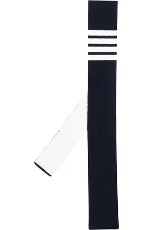 Thom Browne Marineblåt slips i kashmir med 4-Bar-detalje