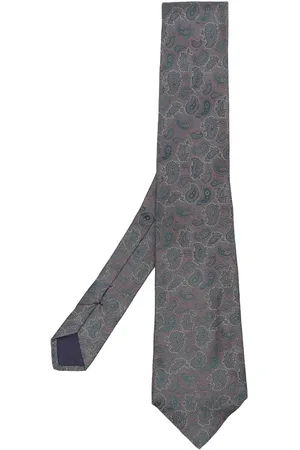 VERSACE Silkeslips med paisleytryk fra 1970