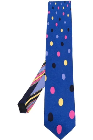 VERSACE Polkaprikket silkeslips fra 1990