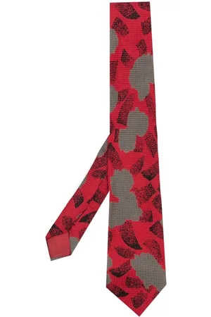 VERSACE Silkeslips med grafisk tryk fra 1970