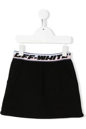 OFF-WHITE Kort nederdel med logo-broderi