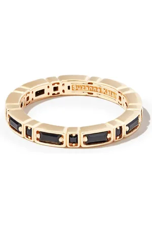 Suzanne Kalan Inlay Sideways ring i 18 karat gulguld med safir