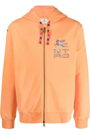 Etro Hættetrøje med præget logo og lynlås