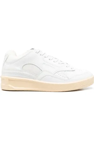 Jil Sander Prægede low-top sneakers med logo