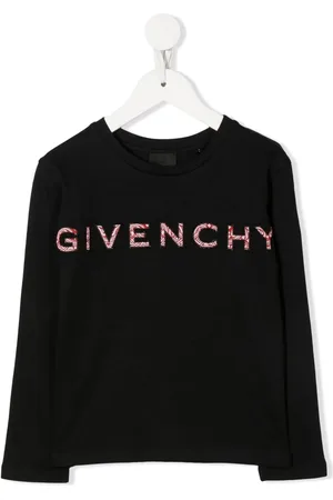 Givenchy Langærmet T-shirt med patchwork-logo