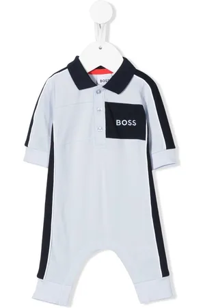 HUGO BOSS Colour-block piqué romper