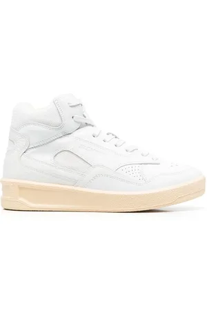 Jil Sander Mid-top Basket sneakers i læder