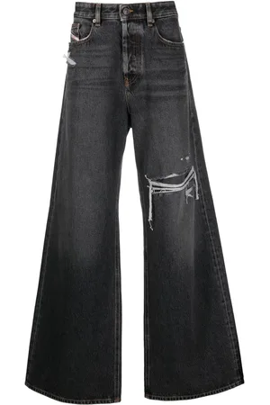 Diesel Ribbede D-Rise jeans med lige ben
