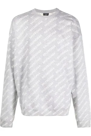 Balenciaga Trøje med intarsia-logo og rund hals