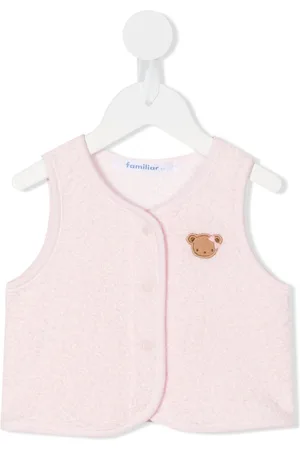 Familiar Vest med broderet bamse