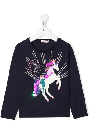 Billieblush Unicorn T-shirt med pailletudsmykning