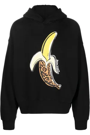 Palm Angels Hættetrøje med banantryk