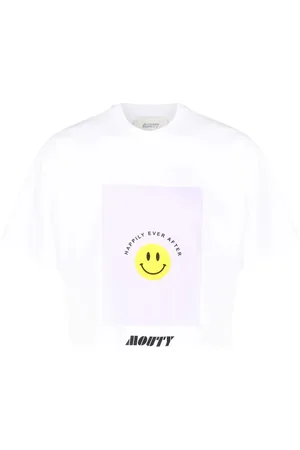 MOUTY T-shirt med slogantryk