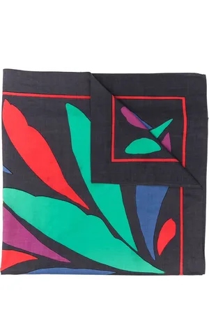 Saint Laurent Tørklæde med geometrisk tryk fra 1990