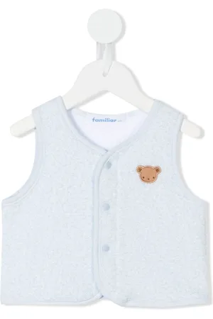 Familiar Vest med broderet bamse