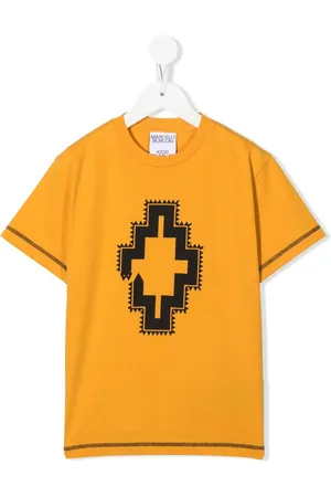 MARCELO BURLON T-shirt med geometrisk tryk