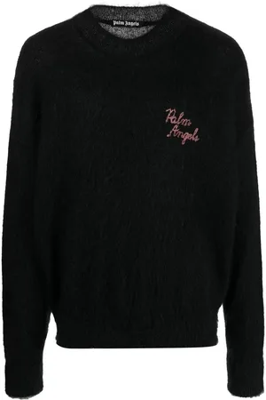 Palm Angels Trøje med rund hals og palmemotiv