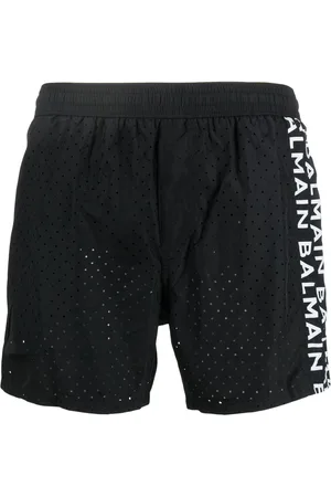 Balmain Logo print track shorts