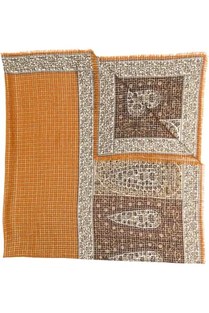 Saint Laurent Silketørklæde med paisleytryk fra 1970