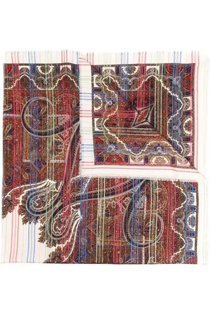 Saint Laurent Silketørklæde med paisleytryk fra 1970