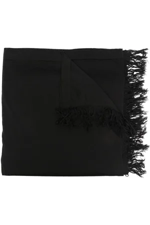 Rick Owens Tørklæde med frynset kant