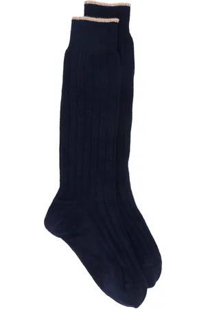 Brunello Cucinelli Ribstrikkede strømper