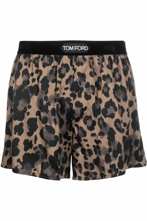 Tom Ford Bokseshorts med leopardtryk og logo